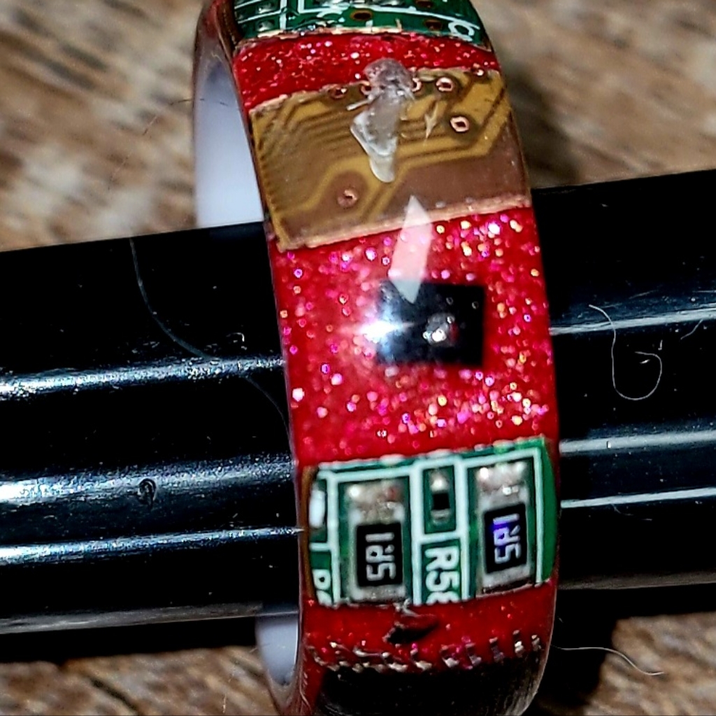 Custom Made Circuit Board Ring